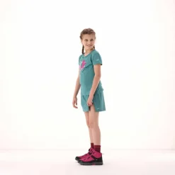 Mädchen-T-Shirt aus Funktionsgewebe mit Print vorne