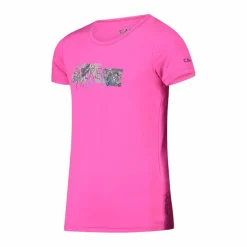 Mädchen-T-Shirt aus Funktionsgewebe mit Print vorne