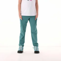 Mädchen-Wanderhose aus leichtem Stretch-Polyester