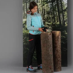 Mädchen-Wanderhose aus leichtem Stretch-Polyester