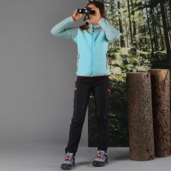 Mädchen-Wanderhose aus leichtem Stretch-Polyester