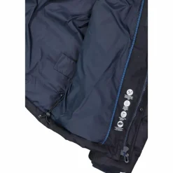 Melierte gepolsterte Herrenjacke mit Kapuze mit Sorona