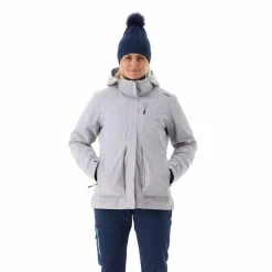 Multifunktionale Damenjacke mit abnehmbarer Innenschicht mit Kapuze