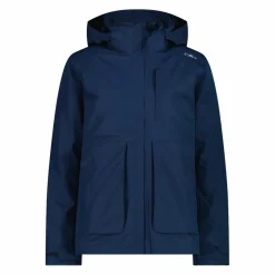 Multifunktionale Damenjacke mit abnehmbarer Innenschicht mit Kapuze