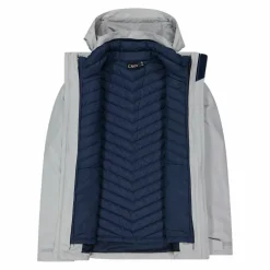 Multifunktionale Damenjacke mit abnehmbarer Innenschicht mit Kapuze