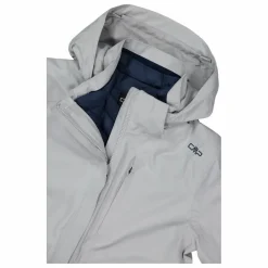 Multifunktionale Damenjacke mit abnehmbarer Innenschicht mit Kapuze