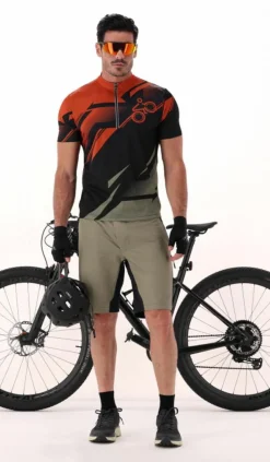 Radsport-T-Shirt für Herren mit kleiner Tasche auf der Rückseite