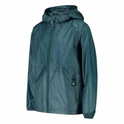 Regenjacke mit fest angebrachter Kapuze für Jungen