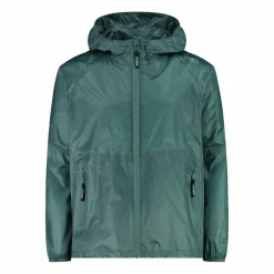 Regenjacke mit fest angebrachter Kapuze für Mädchen