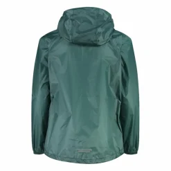 Regenjacke mit fest angebrachter Kapuze für Mädchen