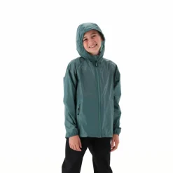 Regenjacke mit fest angebrachter Kapuze für Mädchen