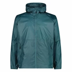 Regenjacke mit fest angebrachter Kapuze für Herren