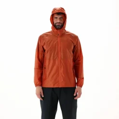 Regenjacke mit fest angebrachter Kapuze für Herren