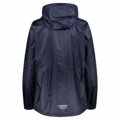 Regenjacke mit fest angebrachter Kapuze für Damen