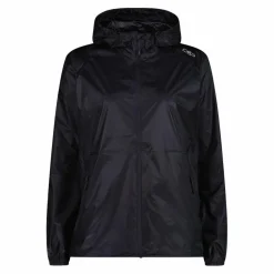 Regenjacke mit fest angebrachter Kapuze für Damen