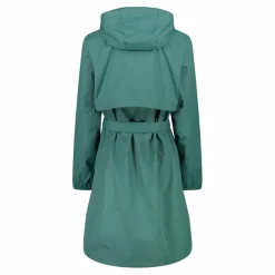 Regenjacke mit fest angebrachter Kapuze für Damen