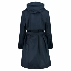 Regenjacke mit fest angebrachter Kapuze für Damen