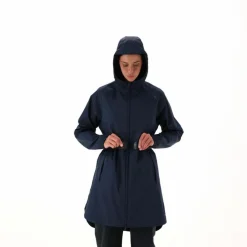 Regenjacke mit fest angebrachter Kapuze für Damen