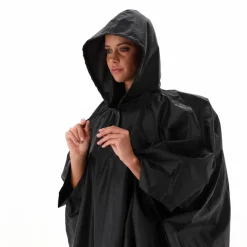 Regenponcho mit fest angebrachter Kapuze Unisex