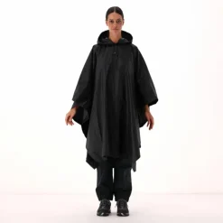 Regenponcho mit fest angebrachter Kapuze Unisex