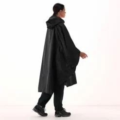 Regenponcho mit fest angebrachter Kapuze Unisex