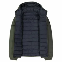 Reversible Herrenjacke mit feststehender Kapuze