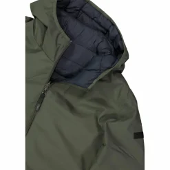 Reversible Herrenjacke mit feststehender Kapuze