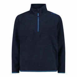 Second-Layer-Jungen-Rollkragenpullover in Mélange-Optik