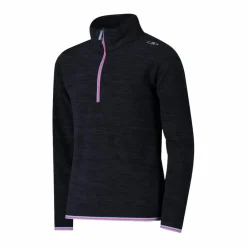 Second-Layer-Mädchen-Rollkragenpullover in Mélange-Optik