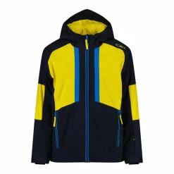 Skijacke aus Twill für Jungen mit Kapuze