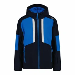 Skijacke aus Twill für Jungen mit Kapuze