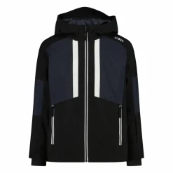 Skijacke aus Twill für Jungen mit Kapuze