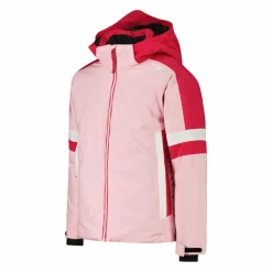 Skijacke für Mädchen mit abnehmbarer Kapuze