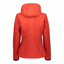 Softshell-Damenjacke mit abnehmbarer Kapuze