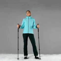 Softshell-Damenjacke mit abnehmbarer Kapuze