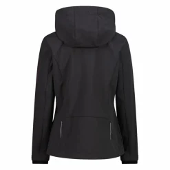 Softshell-Damenjacke mit abnehmbarer Kapuze