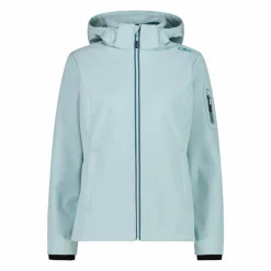 Softshell-Damenjacke mit abnehmbarer Kapuze