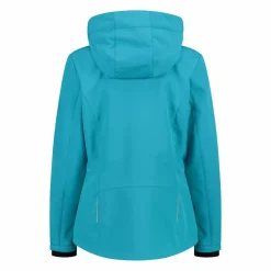 Softshell-Damenjacke mit abnehmbarer Kapuze