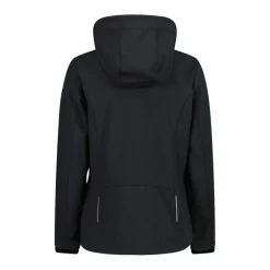 Softshell-Damenjacke mit abnehmbarer Kapuze