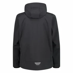 Softshell-Herrenjacke mit abnehmbarer Kapuze