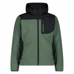 Softshell-Herrenjacke mit abnehmbarer Kapuze