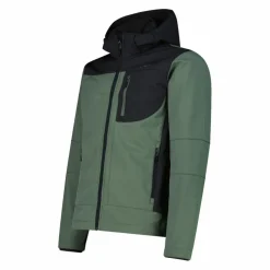 Softshell-Herrenjacke mit abnehmbarer Kapuze