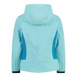 Softshell-Mädchenjacke mit Fix-Hood