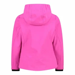 Softshell-Mädchenjacke mit Fix-Hood