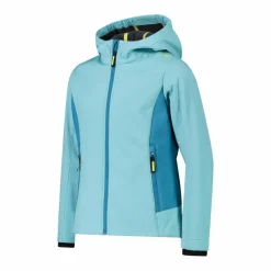 Softshell-Mädchenjacke mit Fix-Hood