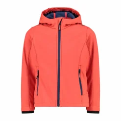 Softshell-Mädchenjacke mit Fix-Hood