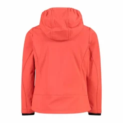 Softshell-Mädchenjacke mit Fix-Hood