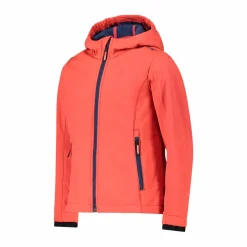 Softshell-Mädchenjacke mit Fix-Hood