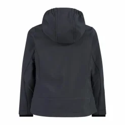 Softshell-Mädchenjacke mit Fix-Hood