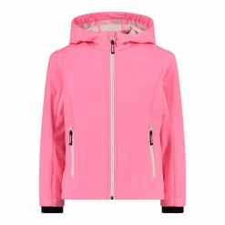 Softshell-Mädchenjacke mit Fix-Hood